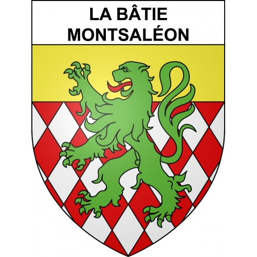 Pegatinas escudo de armas de La Bâtie-Montsaléon adhesivo de la etiqueta engomada