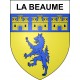 Pegatinas escudo de armas de La Beaume adhesivo de la etiqueta engomada