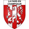 Stickers coat of arms La Fare-en-Champsaur adhesive sticker