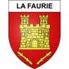 Stickers coat of arms La Faurie adhesive sticker