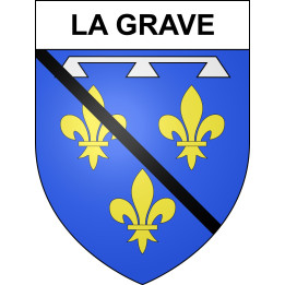 La Grave 05 ville sticker blason écusson autocollant adhésif