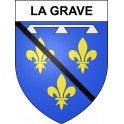 La Grave Sticker wappen, gelsenkirchen, augsburg, klebender aufkleber
