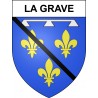 La Grave 05 ville sticker blason écusson autocollant adhésif
