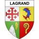 Stickers coat of arms Lagrand adhesive sticker