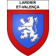 Lardier-et-Valença 05 ville sticker blason écusson autocollant adhésif