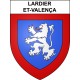 Stickers coat of arms Lardier-et-Valença adhesive sticker