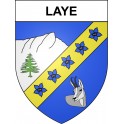 Pegatinas escudo de armas de Laye adhesivo de la etiqueta engomada