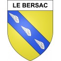 Le Bersac 05 ville sticker blason écusson autocollant adhésif