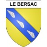 Pegatinas escudo de armas de Le Bersac adhesivo de la etiqueta engomada