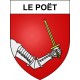 Le Poët 05 ville sticker blason écusson autocollant adhésif