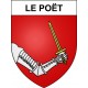 Stickers coat of arms Le Poët adhesive sticker