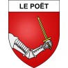 Le Poët Sticker wappen, gelsenkirchen, augsburg, klebender aufkleber