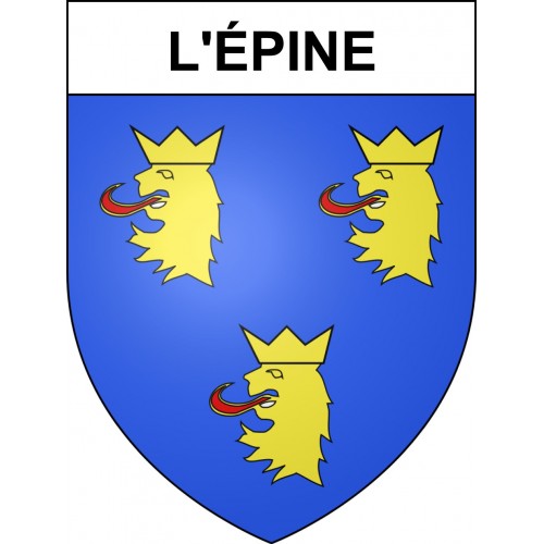 Stickers coat of arms L'Épine adhesive sticker