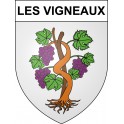 Pegatinas escudo de armas de Les Vigneaux adhesivo de la etiqueta engomada