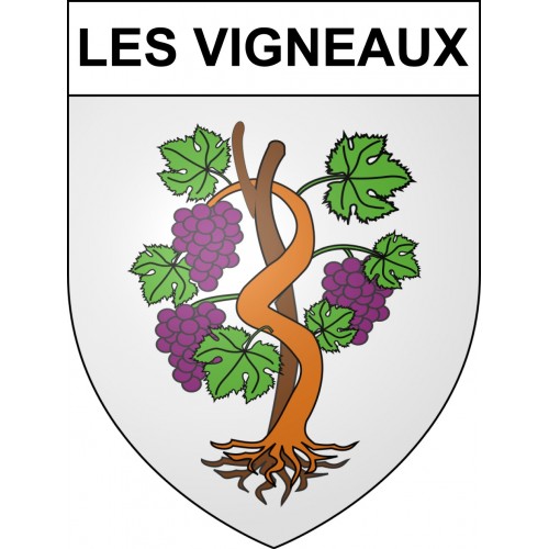 Stickers coat of arms Les Vigneaux adhesive sticker