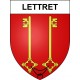 Pegatinas escudo de armas de Lettret adhesivo de la etiqueta engomada