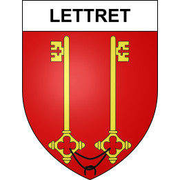 Pegatinas escudo de armas de Lettret adhesivo de la etiqueta engomada