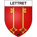Pegatinas escudo de armas de Lettret adhesivo de la etiqueta engomada