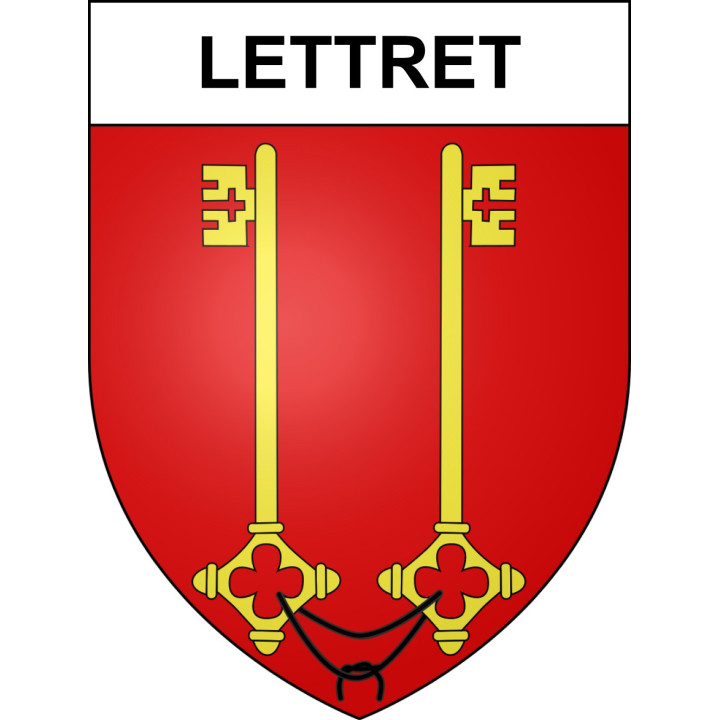 Pegatinas escudo de armas de Lettret adhesivo de la etiqueta engomada