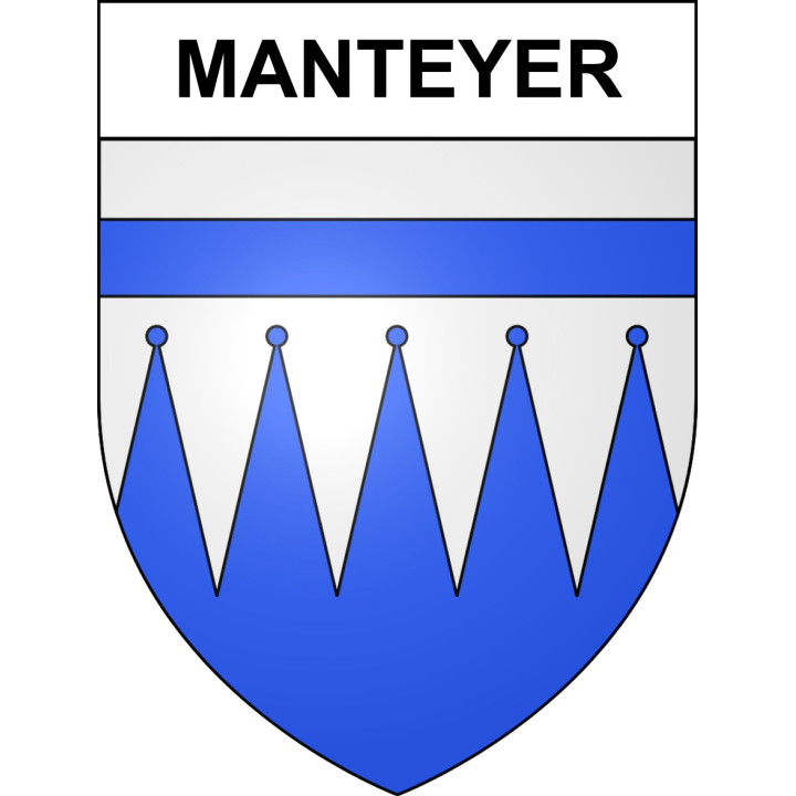 Manteyer 05 ville sticker blason écusson autocollant adhésif