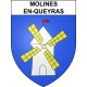 Molines-en-Queyras 05 ville sticker blason écusson autocollant adhésif