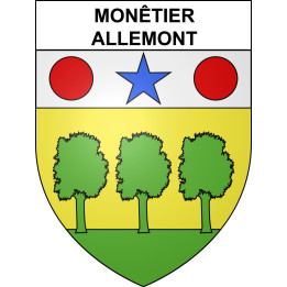 Monêtier-Allemont 05 ville sticker blason écusson autocollant adhésif