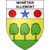 Monêtier-Allemont Sticker wappen, gelsenkirchen, augsburg, klebender aufkleber