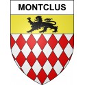 Stickers coat of arms Montclus adhesive sticker
