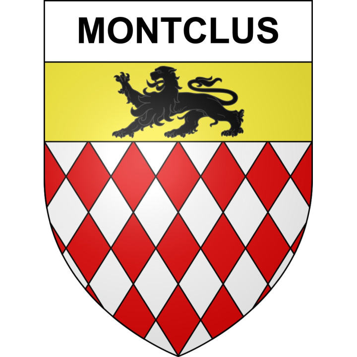 Montclus 05 ville sticker blason écusson autocollant adhésif