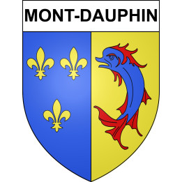 Mont-Dauphin Sticker wappen, gelsenkirchen, augsburg, klebender aufkleber