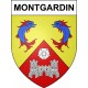 Montgardin Sticker wappen, gelsenkirchen, augsburg, klebender aufkleber