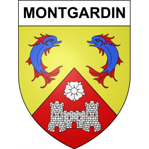 Stickers coat of arms Montgardin adhesive sticker