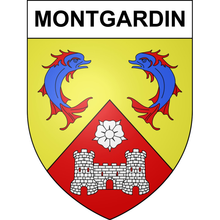 Stickers coat of arms Montgardin adhesive sticker