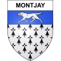Montjay Sticker wappen, gelsenkirchen, augsburg, klebender aufkleber
