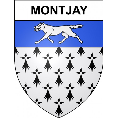 Montjay Sticker wappen, gelsenkirchen, augsburg, klebender aufkleber