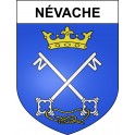 Pegatinas escudo de armas de Névache adhesivo de la etiqueta engomada