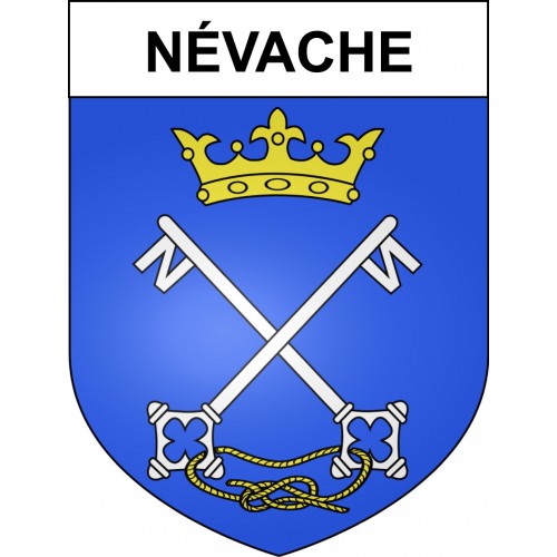 Pegatinas escudo de armas de Névache adhesivo de la etiqueta engomada