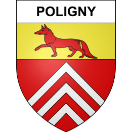Poligny Sticker wappen, gelsenkirchen, augsburg, klebender aufkleber