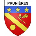 Prunières Sticker wappen, gelsenkirchen, augsburg, klebender aufkleber