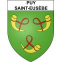 Pegatinas escudo de armas de Puy-Saint-Eusèbe adhesivo de la etiqueta engomada