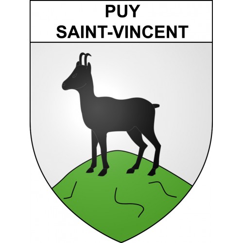 Puy-Saint-Vincent Sticker wappen, gelsenkirchen, augsburg, klebender aufkleber