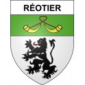 Pegatinas escudo de armas de Réotier adhesivo de la etiqueta engomada