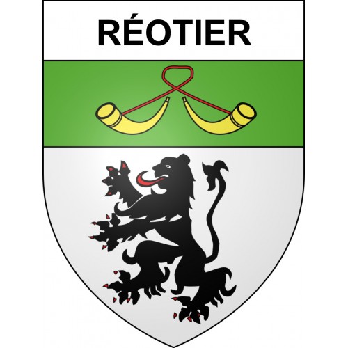 Pegatinas escudo de armas de Réotier adhesivo de la etiqueta engomada