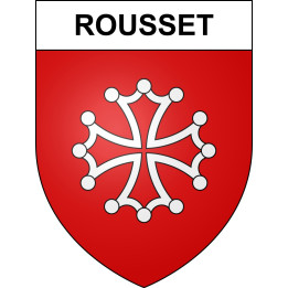 Rousset 05 ville sticker blason écusson autocollant adhésif