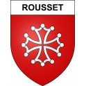 Rousset Sticker wappen, gelsenkirchen, augsburg, klebender aufkleber