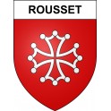 Stickers coat of arms Rousset adhesive sticker