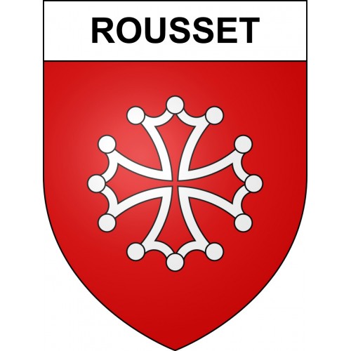 Rousset 05 ville sticker blason écusson autocollant adhésif