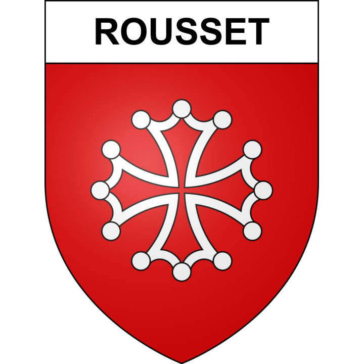 Rousset Sticker wappen, gelsenkirchen, augsburg, klebender aufkleber