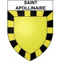 Pegatinas escudo de armas de Saint-Apollinaire adhesivo de la etiqueta engomada