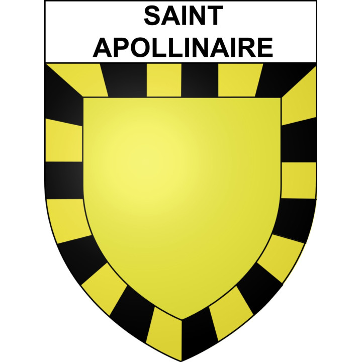 Saint-Apollinaire Sticker wappen, gelsenkirchen, augsburg, klebender aufkleber